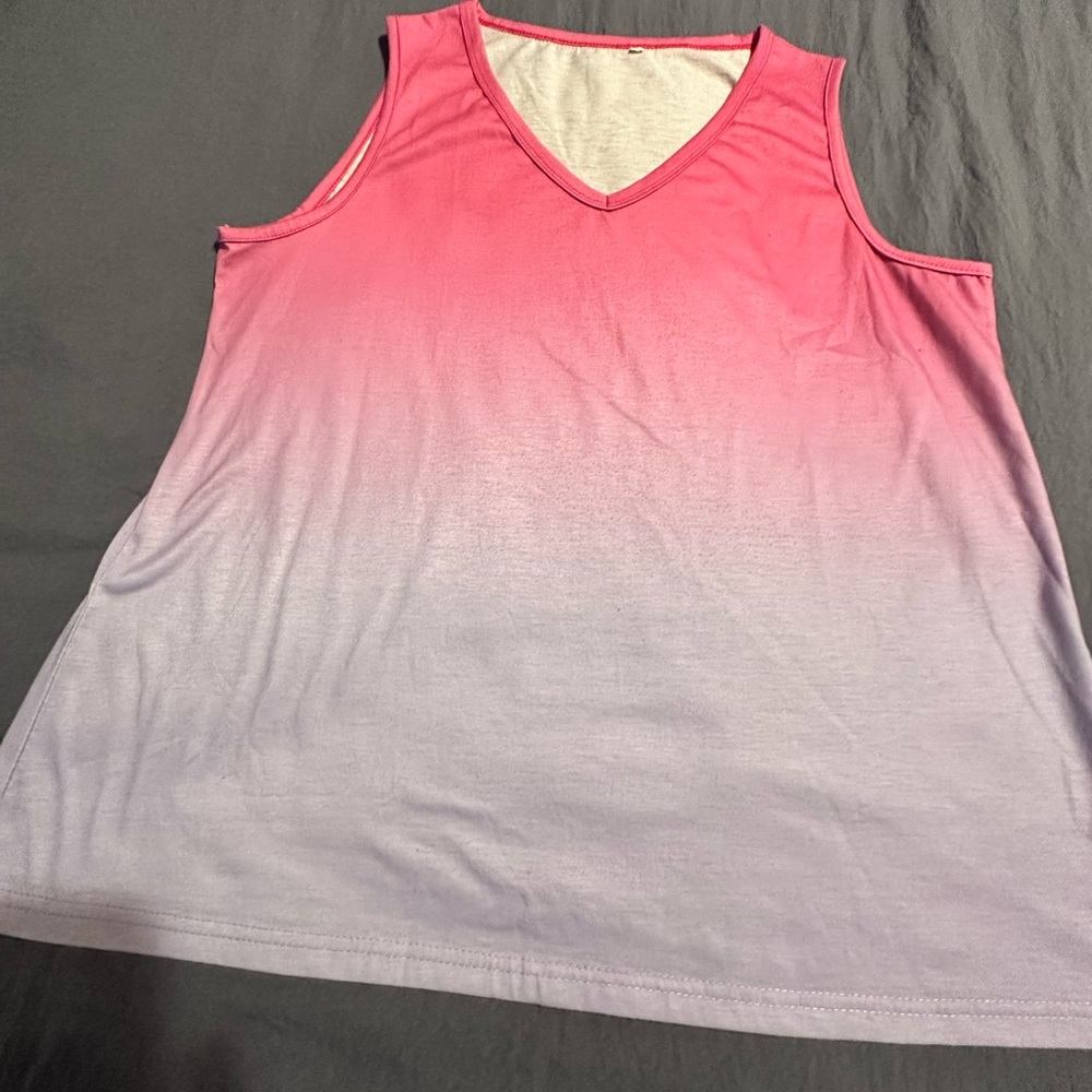 Women’s Pink Lavender Ombré Tank Top XXL - EUC - $5 or 3/$10